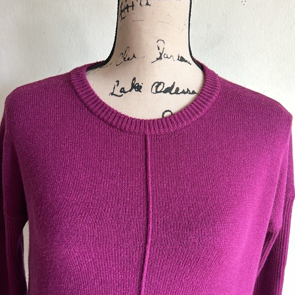Lilly Pulitzer Long Sleeve Crewneck Maroon Sweater Side XXS - Picture 4 of 11